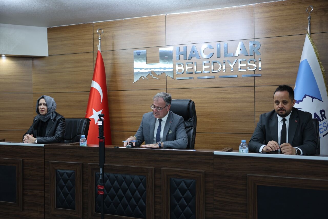 Hacılar Belediyesi mayıs ayı olağan meclis toplantısı yapıldı