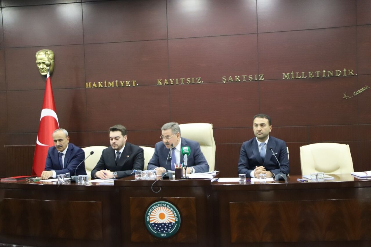 Gölbaşı'nda belediye meclisi toplandı