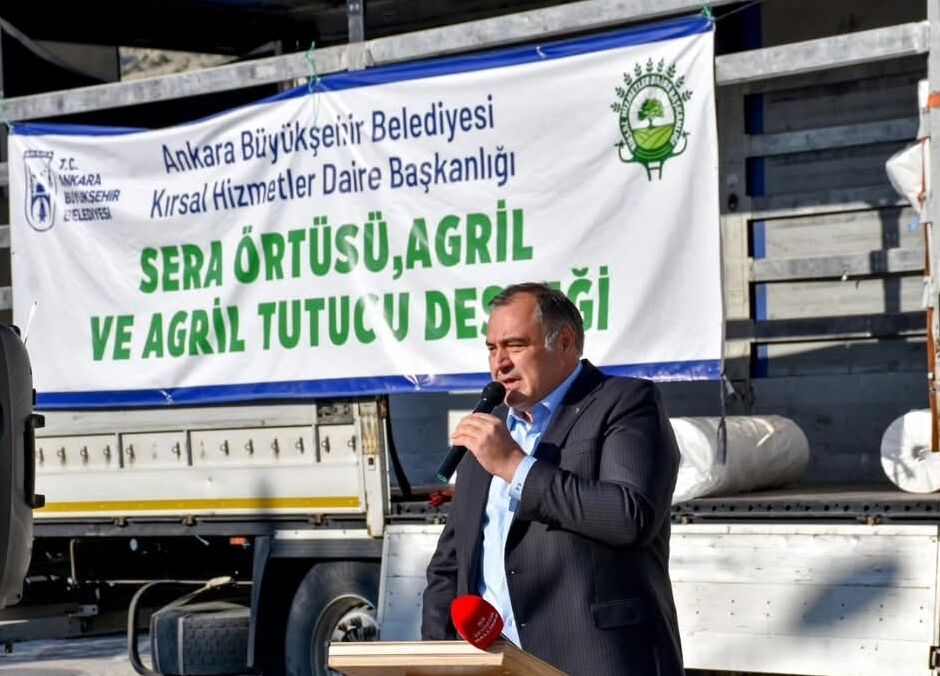 Nallıhan'da çiftçilere sera malzemesi desteği verildi