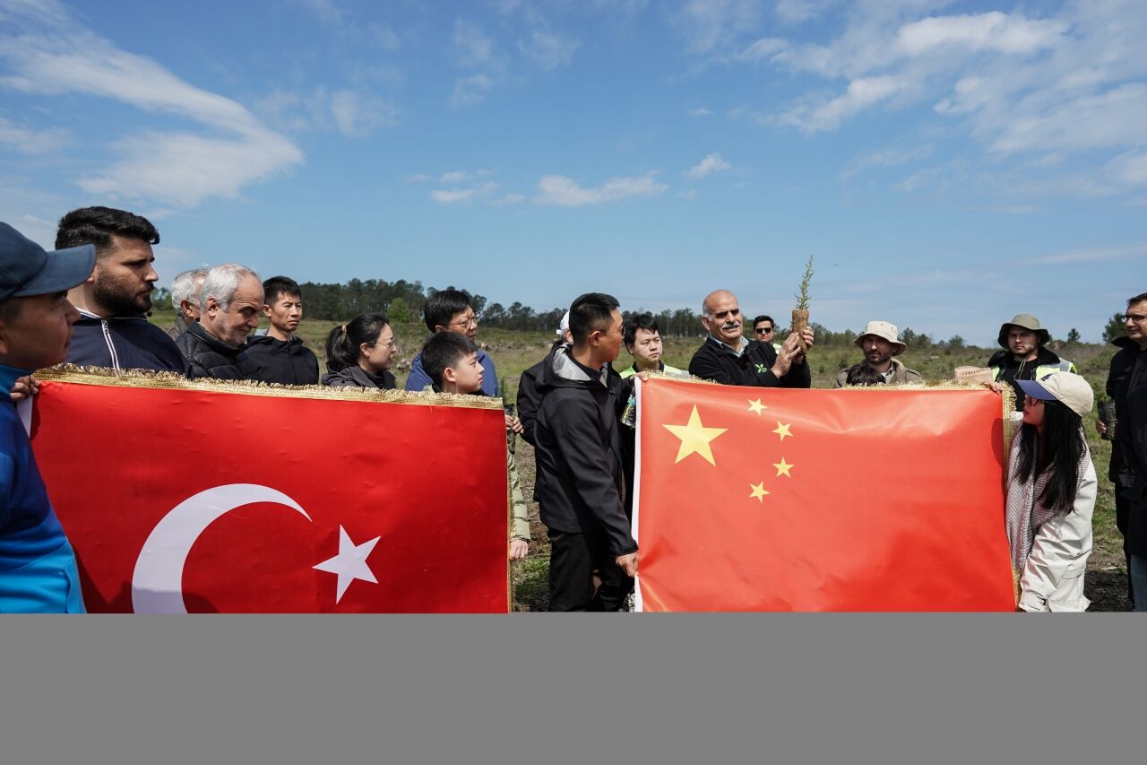 Türkiye-Çin dostluğunun sembolü 10 bin fidan toprakla buluştu