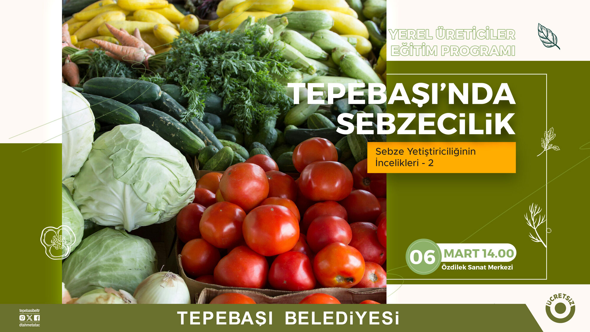 Yerel üreticiler eğitim alıyor