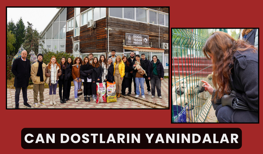 Öğrencilerden mama bağışı