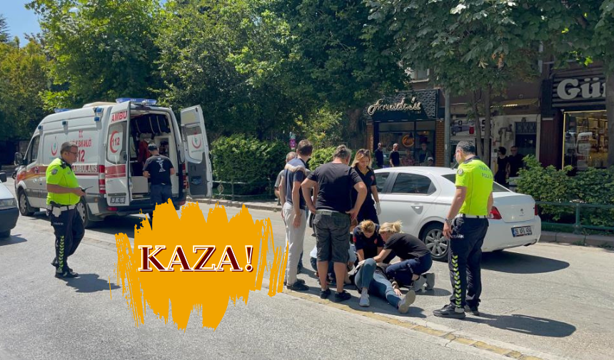 Elektrikli bisiklet çarptı