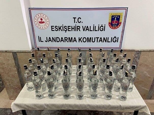 43 litre sahte içki ele geçirildi