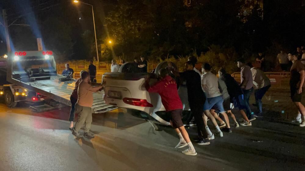 Emniyet kemeri sayesinde burnu dahi kanamadı