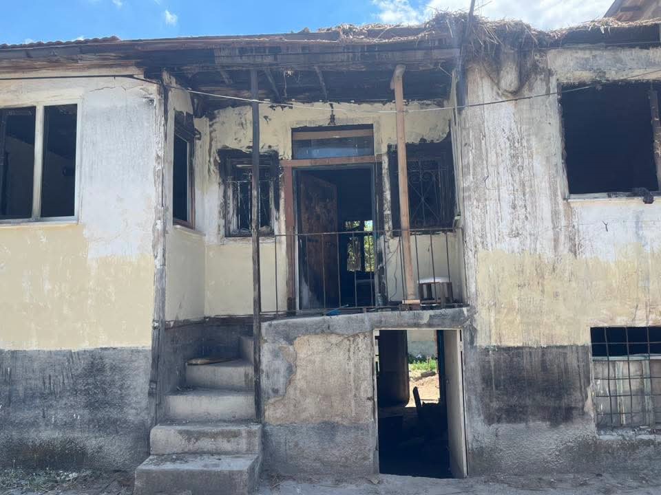 Sivrihisar'da Elektrik Kontağı Evi Küle Çevirdi