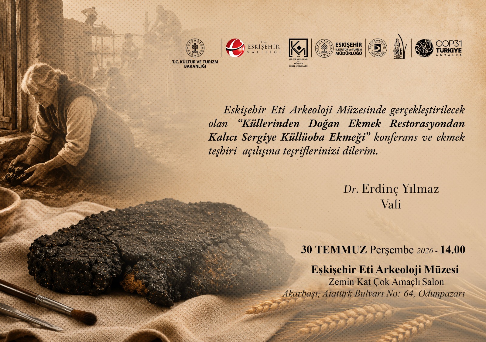 5 Bin Yıllık Küllüoba Ekmeği Eskişehir'de Sergilenecek