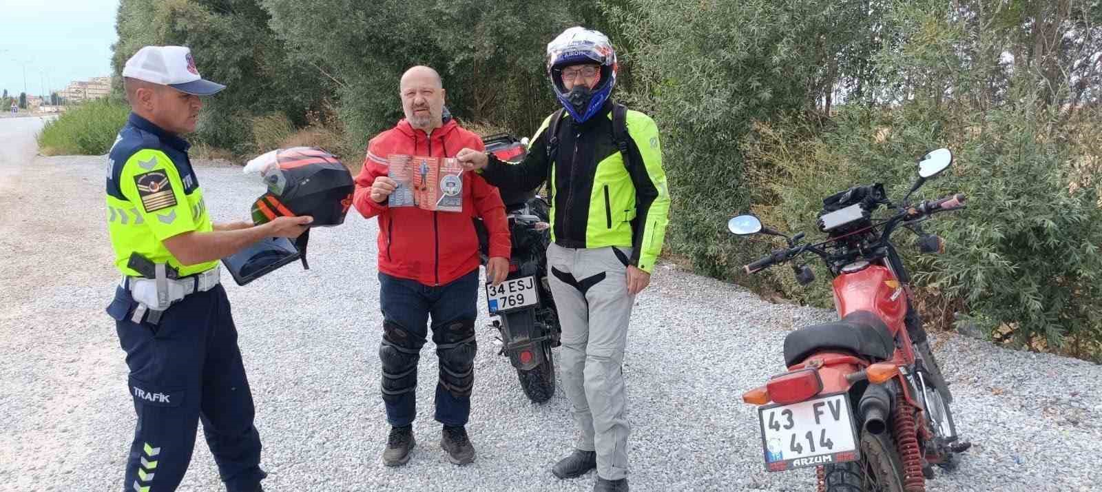 Kütahya’da motosiklet ve motorlu bisiklet sürücülerine yönelik özel denetim