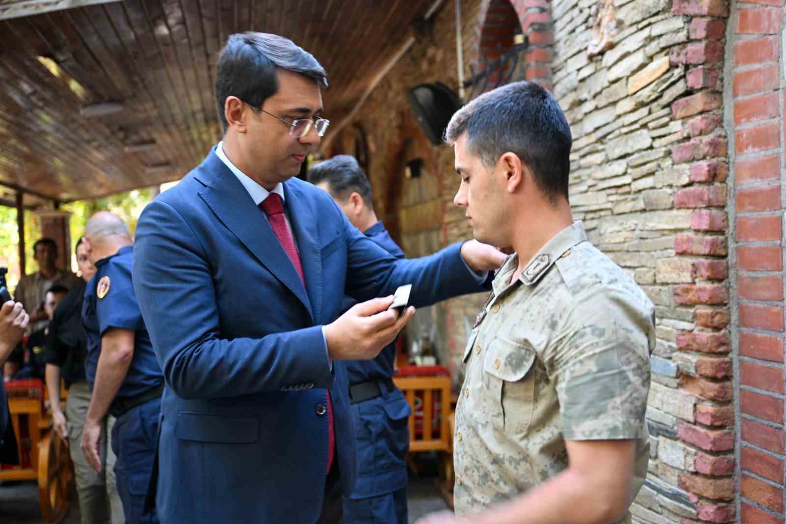 Uşak’ta jandarma personeli için rütbe terfi töreni düzenlendi
