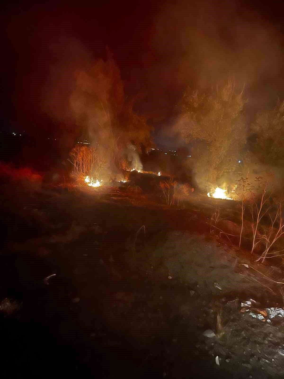 Şuhut’ta arazi yangını korkuttu