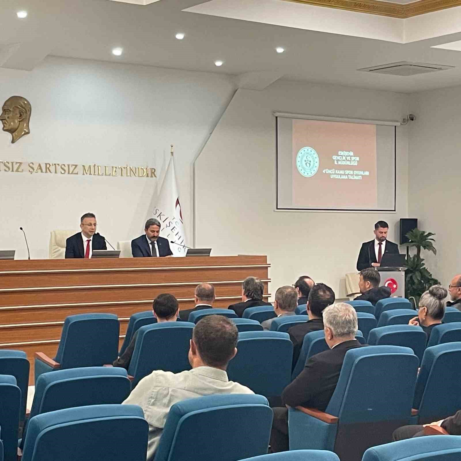 Eskişehir’de ’4. Kamu Spor Oyunları İstişare Toplantısı’ yapıldı