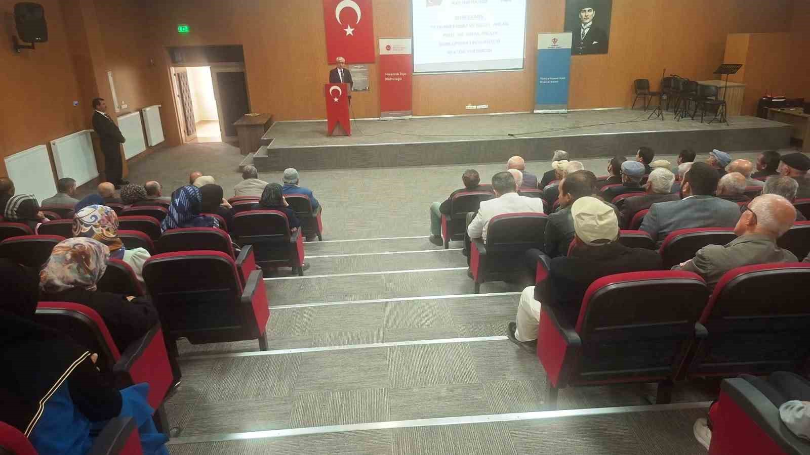 Hisarcık’ta "Peygamberimiz ve Güzel Ahlak" konulu konferans