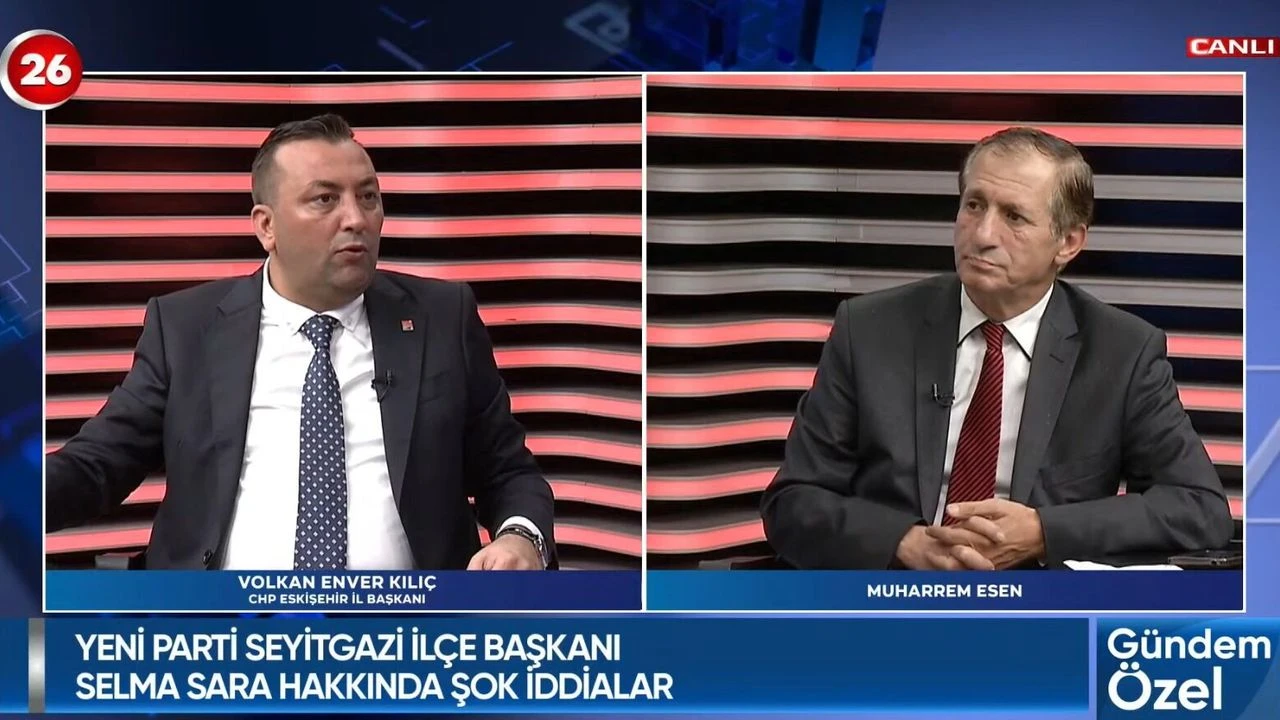 CHP İL BAŞKANI VOLKAN ENVER KILIÇ’TAN ŞOK İDDİA: ‘Paraları oğlunun hesabına yatırtmış’