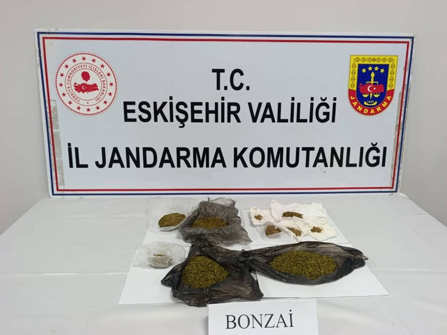 Şüpheli araçta yapılan aramada 174 gram bonzai ele geçirildi