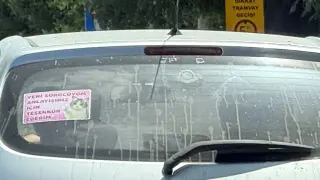 Eskişehir'de Sürücünün Trafikteki Sempatik Mesajı Gülümsetti