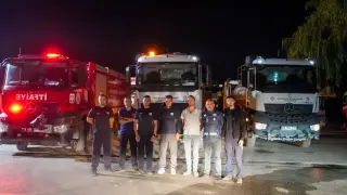 Eskişehir itfaiyesi Aydın’daki orman yangınına destek veriyor