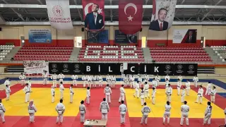 Bilecik’te 58 judocu sınav için ter döktü
