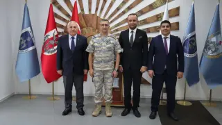 Kütahya belediye başkan yardımcılarından Tuğgeneral Mustafa Baş’a ziyaret