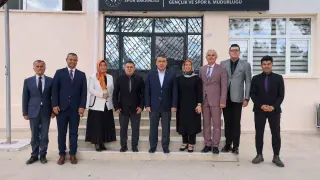 Vali Sözer, geçici hizmet binasını inceledi