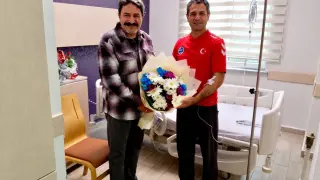 Dünya şampiyonu Erkan Balk’a geçmiş olsun ziyareti