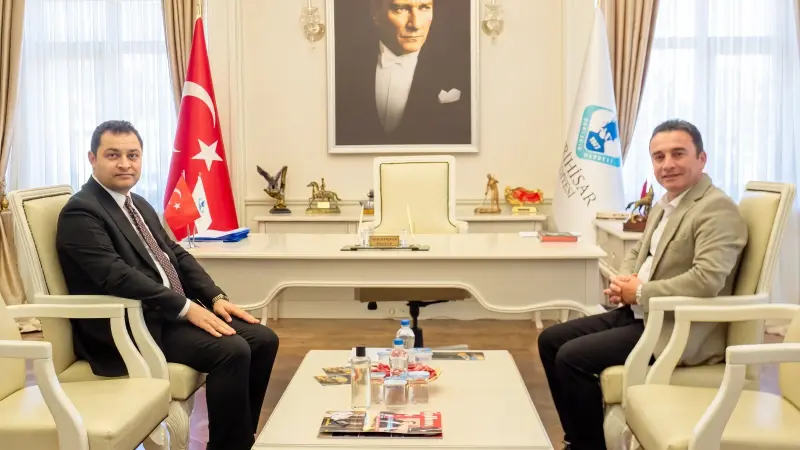 Kaymakam Yunus Emre Temel'den Başkan Dökmeci'ye İlk Ziyaret