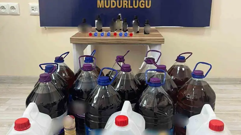 Sandıklı’da sahte alkol operasyonu