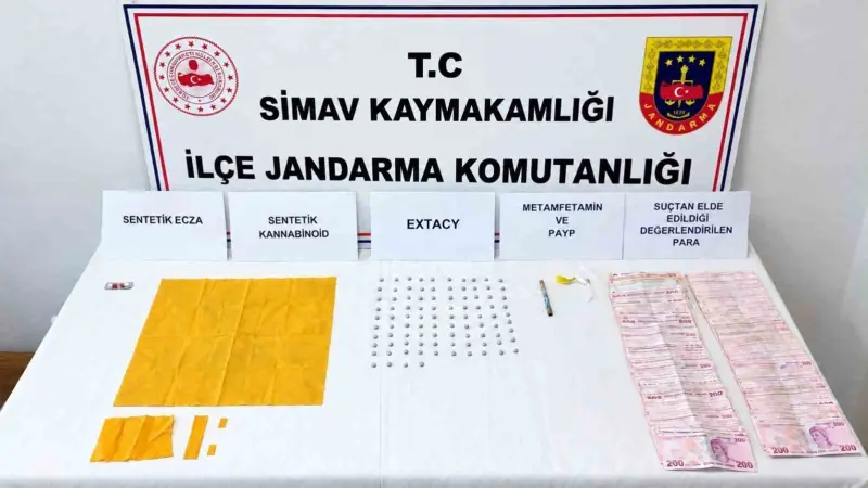 Simav’da uyuşturucu operasyonu