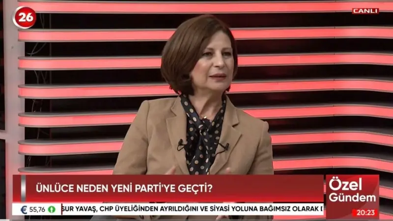 Başkan Ayşe Ünlüce'den Kanal 26'da gündeme dair özel açıklamalar
