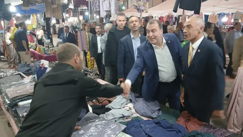 MHP Eskişehir teşkilatı Sarıcakaya esnafıyla buluştu
