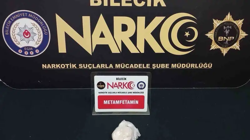 Bilecik’te üzerinde metamfetaminle yakalandı