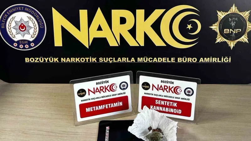 Bilecik’te şüpheli şahsın üzerinde uyuşturucu çıktı